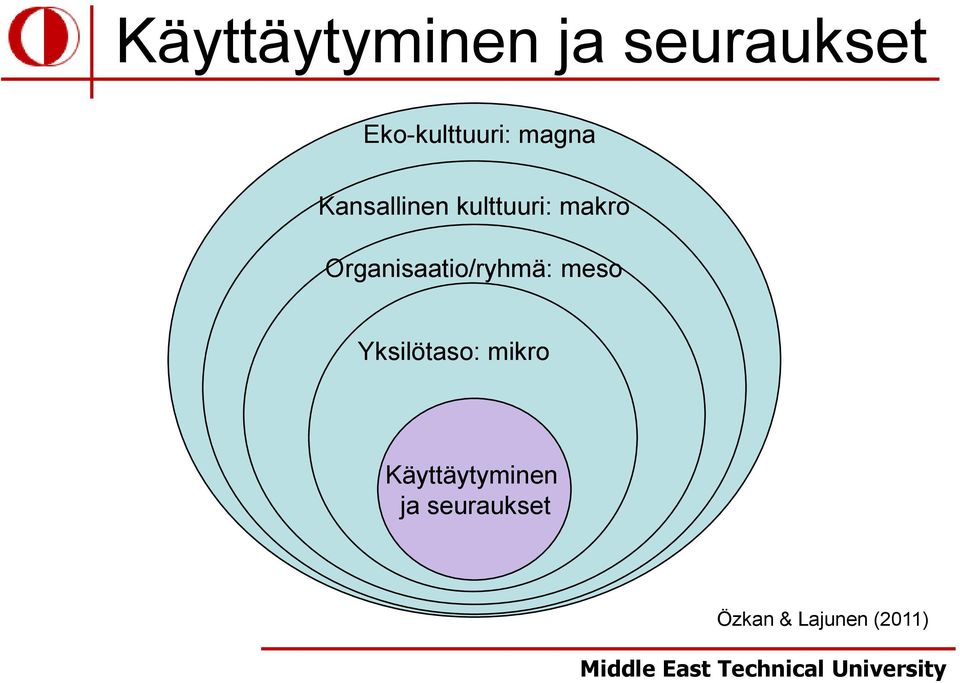 Organisaatio/ryhmä: meso Yksilötaso: mikro