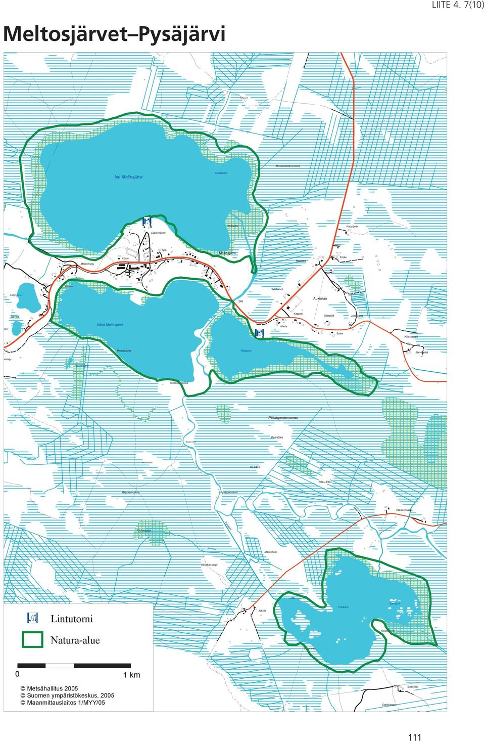 Aukimaa Järvelä Kappeli Ojanpää Joki-Salmi järvi Vähä Meltosjärvi Ahola Salmi Killerösaajo Penkkäranta Pitkäperä Järvenpää kaharju Riipisenjärvi Meltosennokka Pitkänperänvuoma