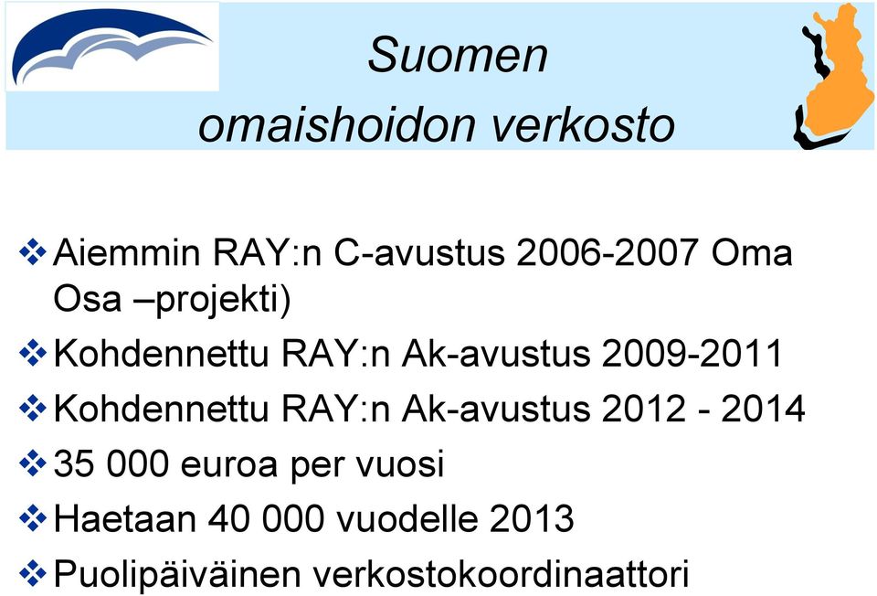 RAY:n Ak-avustus 2012-2014 35 000 euroa per vuosi