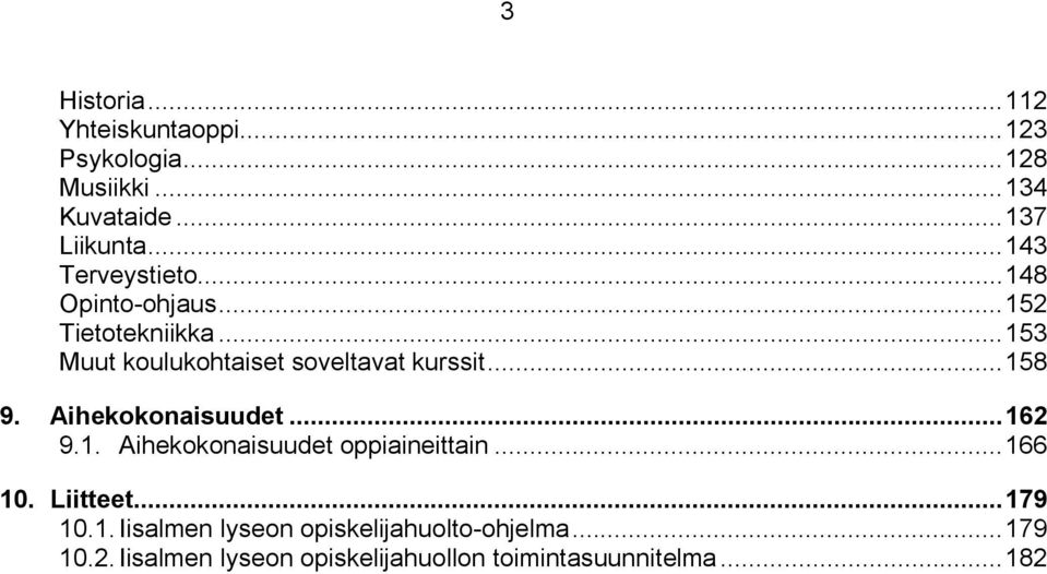 ..158 9. Aihekokonaisuudet...162 9.1. Aihekokonaisuudet oppiaineittain...166 10. Liitteet...179 10.1.Iisalmen lyseon opiskelijahuolto-ohjelma.