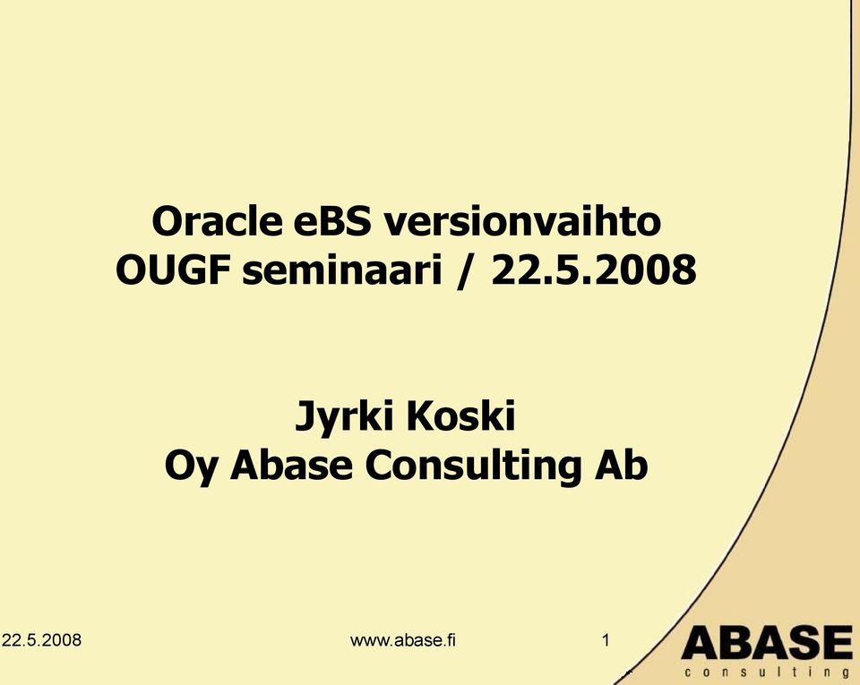 seminaari / 22.5.