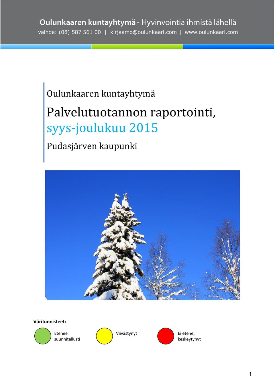 Pudasjärven kaupunki Väritunnisteet: