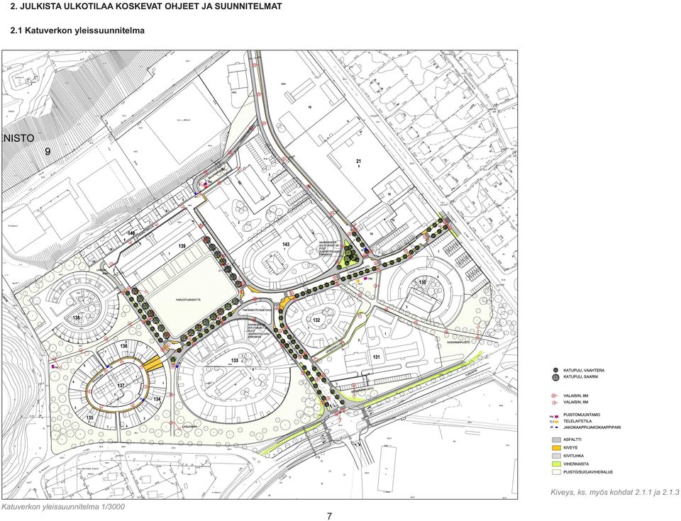 1 Katuverkon yleissuunnitelma Kiveys, ks.