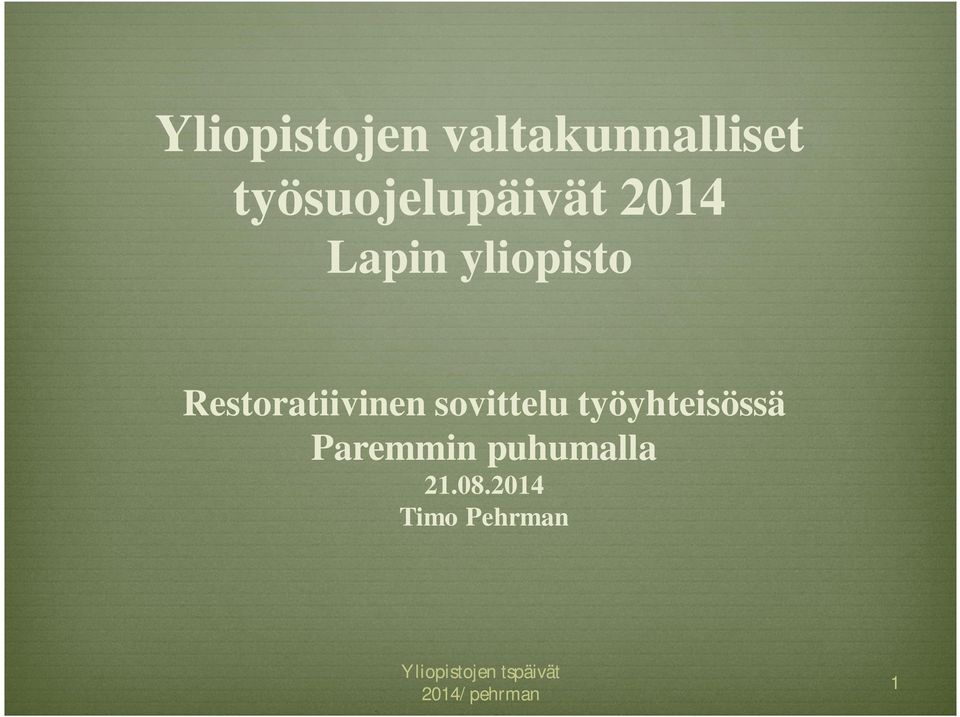 Restoratiivinen sovittelu