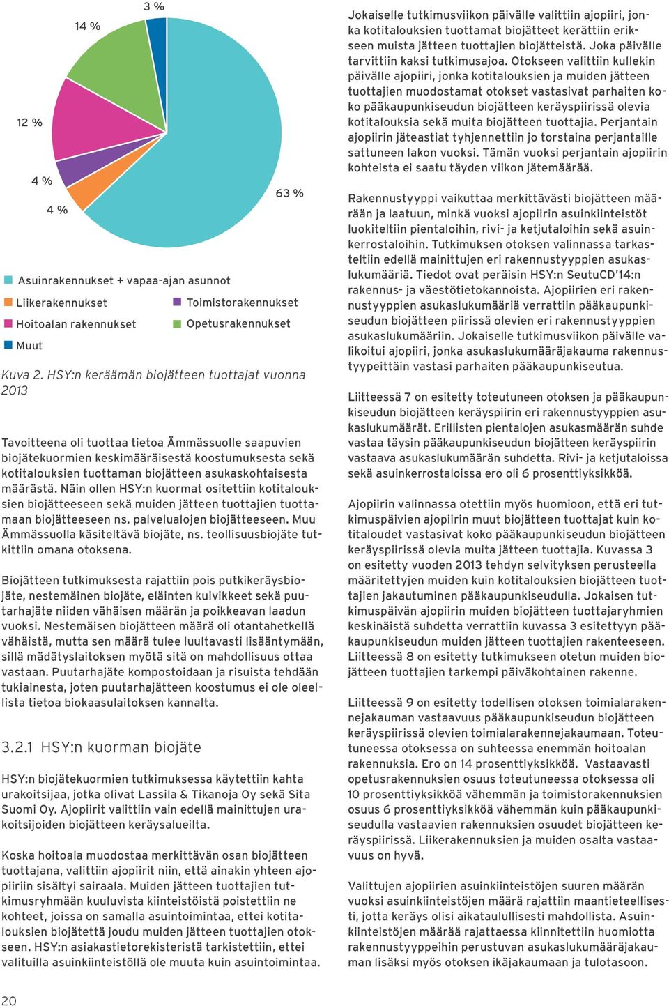 asukaskohtaisesta määrästä. Näin ollen HSY:n kuormat ositettiin kotitalouksien biojätteeseen sekä muiden jätteen tuottajien tuottamaan biojätteeseen ns. palvelualojen biojätteeseen.