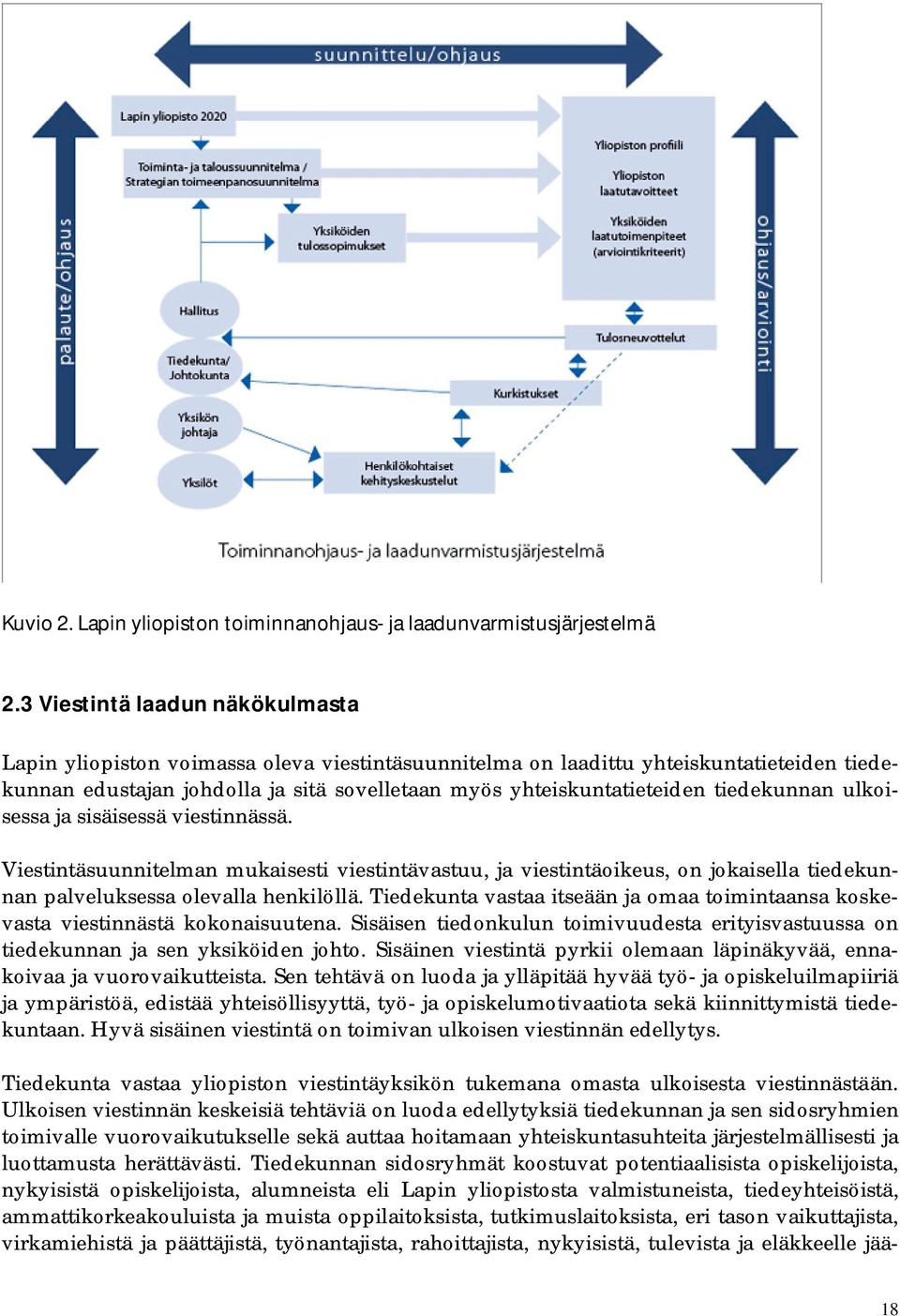 tiedekunnan ulkoisessa ja sisäisessä viestinnässä. Viestintäsuunnitelman mukaisesti viestintävastuu, ja viestintäoikeus, on jokaisella tiedekunnan palveluksessa olevalla henkilöllä.