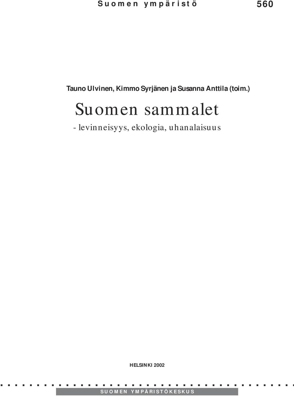 ) Suomen sammalet - levinneisyys,