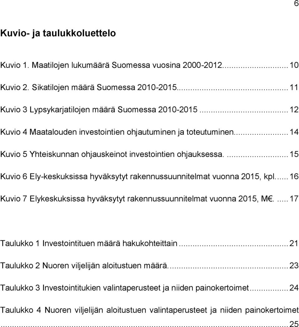 ... 15 Kuvio 6 Ely-keskuksissa hyväksytyt rakennussuunnitelmat vuonna 2015, kpl.... 16 Kuvio 7 Elykeskuksissa hyväksytyt rakennussuunnitelmat vuonna 2015, M.