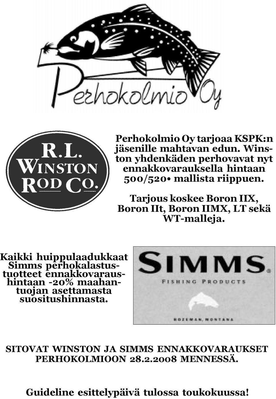 Tarjous koskee Boron IIX, Boron IIt, Boron IIMX, LT sekä WT-malleja.