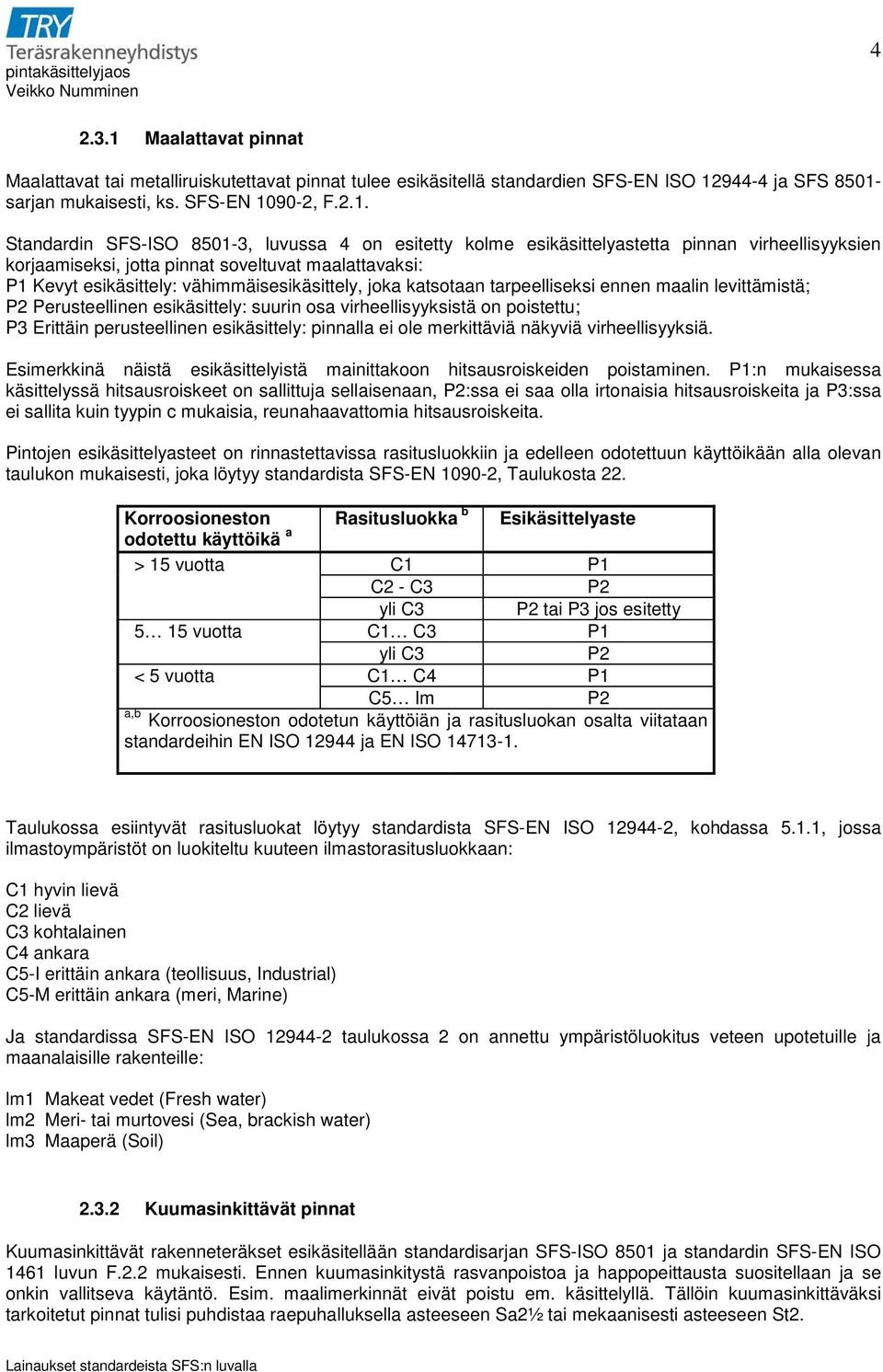 944-4 ja SFS 8501-