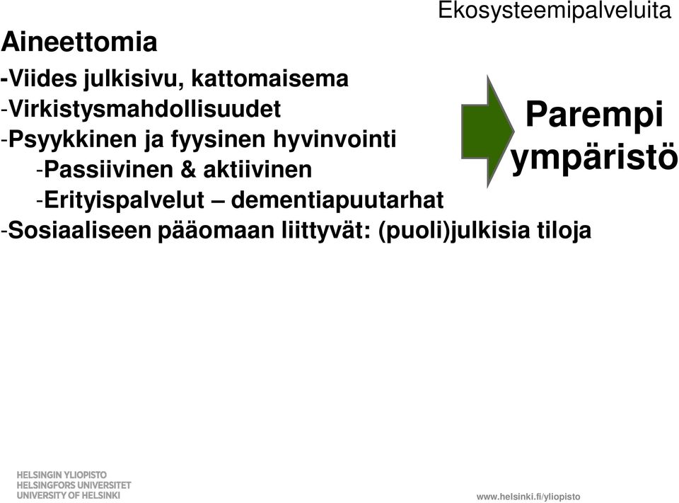 -Passiivinen & aktiivinen -Erityispalvelut dementiapuutarhat