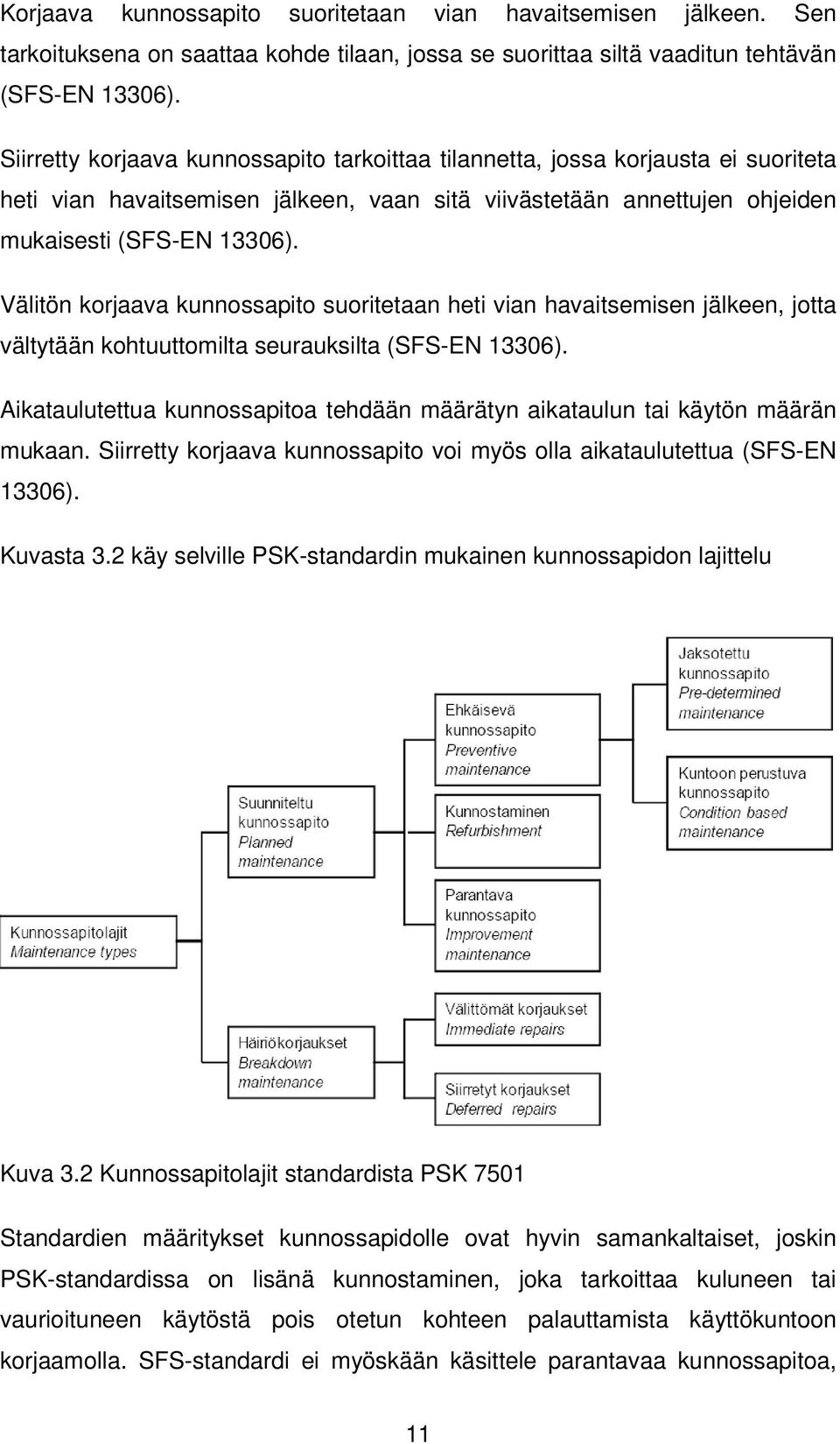 Välitön korjaava kunnossapito suoritetaan heti vian havaitsemisen jälkeen, jotta vältytään kohtuuttomilta seurauksilta (SFS-EN 13306).