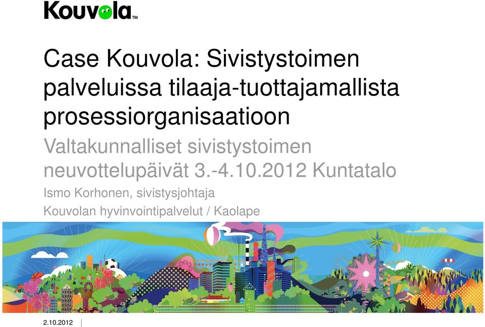 Valtakunnalliset sivistystoimen neuvottelupäivät 3.-4.10.