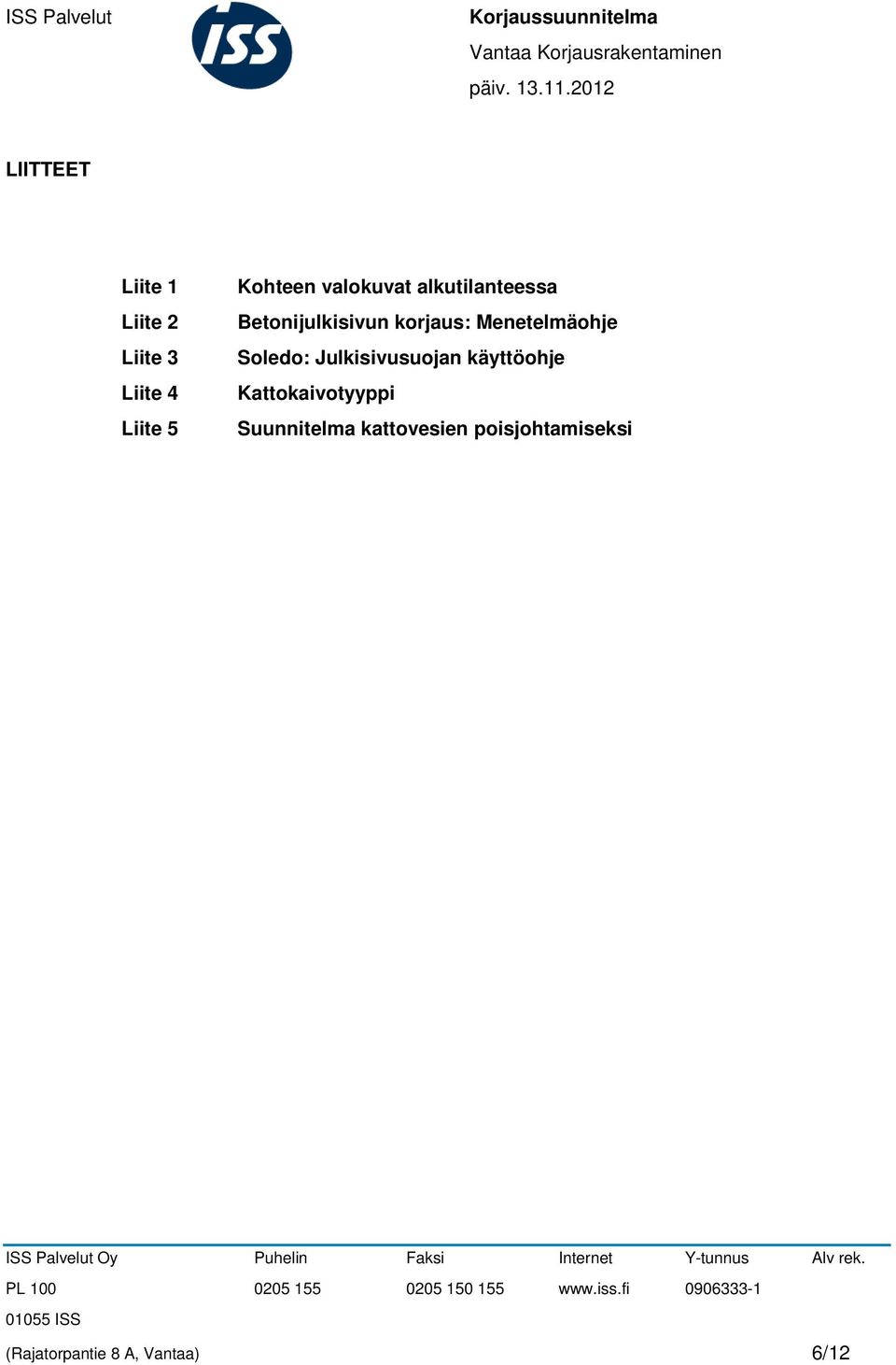 valokuvat alkutilanteessa Betonijulkisivun korjaus: