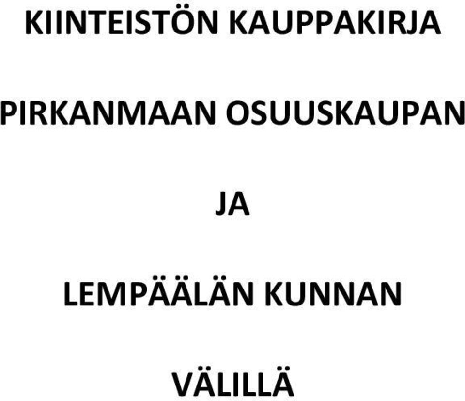 PIRKANMAAN