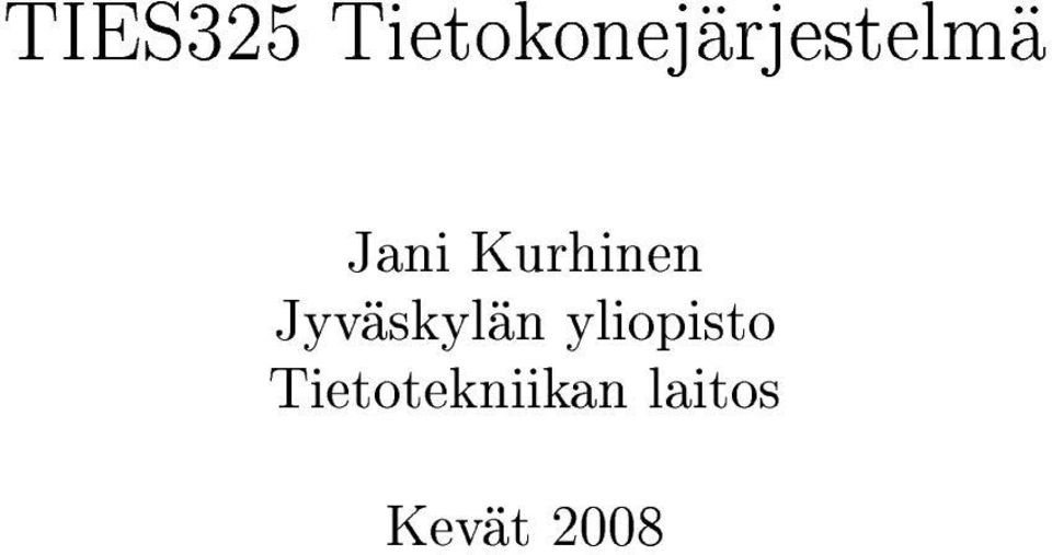 Jani Kurhinen