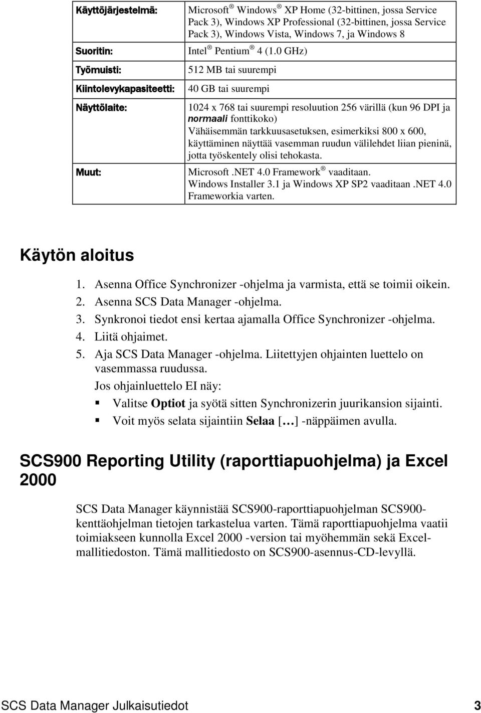 0 GHz) 512 MB tai suurempi 40 GB tai suurempi 1024 x 768 tai suurempi resoluution 256 värillä (kun 96 DPI ja normaali fonttikoko) Vähäisemmän tarkkuusasetuksen, esimerkiksi 800 x 600, käyttäminen