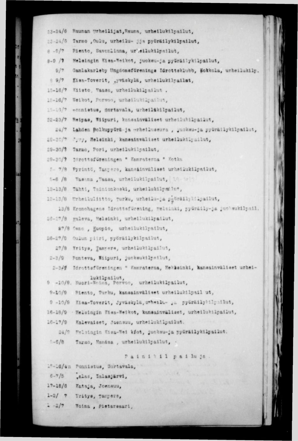 rr.nl»tu«, sortaval», urhflltkilpallut, iz-si/y Pttpaa, fupurl, k»ni4lnt»lle«t urhtlltivlljallut, Zi/f Lkhdtn polkupyori-ja 'trhffiluarjra, ^uskau-ja jpyör&llykllfallut, Zi-ZZ/"" Halalnki,