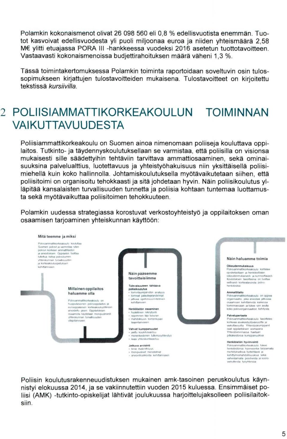 Vastaavasti kokonaismenoissa budjettirahoituksen määrä väheni 1,3 %.