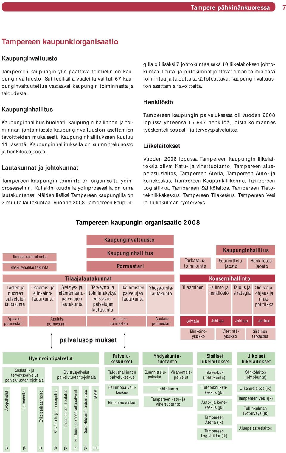 Kaupunginhallitus Kaupunginhallitus huolehtii kaupungin hallinnon ja toiminnan johtamisesta kaupunginvaltuuston asettamien tavoitteiden mukaisesti. Kaupunginhallitukseen kuuluu 11 jäsentä.