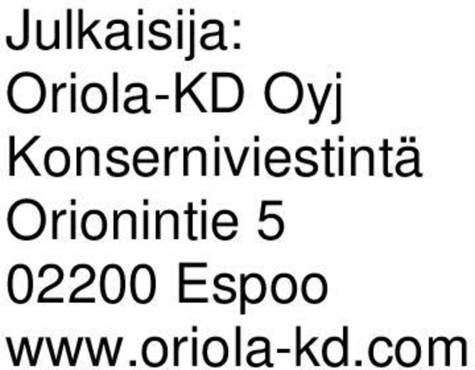 Orionintie 5 02200