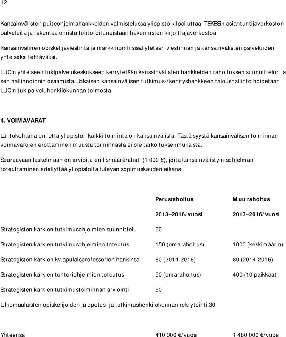 LUC:n yhteiseen tukipalvelukeskukseen kerrytetään kansainvälisten hankkeiden rahoituksen suunnittelun ja sen hallinnoinnin osaamista.