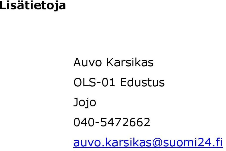 Edustus Jojo
