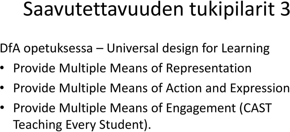 Representation Provide Multiple Means of Action and