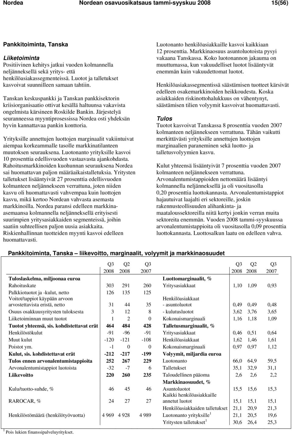 Tanskan keskuspankki ja Tanskan pankkisektorin kriisiorganisaatio ottivat kesällä haltuunsa vakavista ongelmista kärsineen Roskilde Bankin.