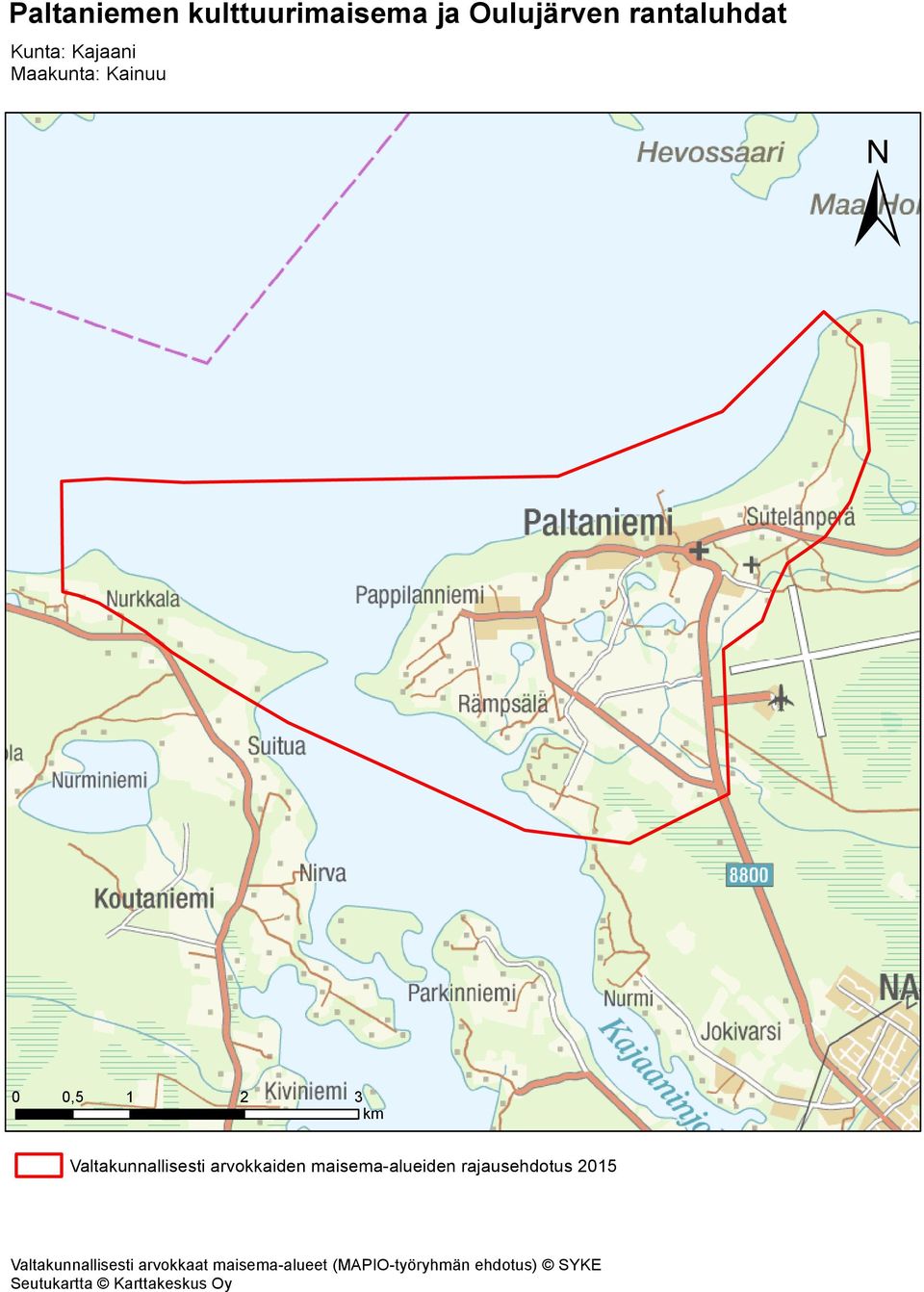 arvokkaiden maisema-alueiden rajausehdotus 2015 Valtakunnallisesti