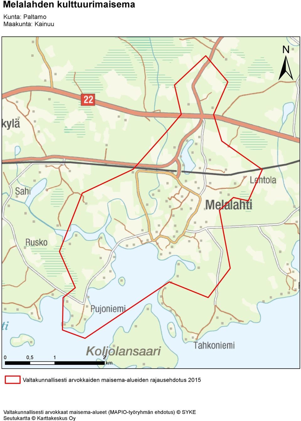 maisema-alueiden rajausehdotus 2015 Valtakunnallisesti