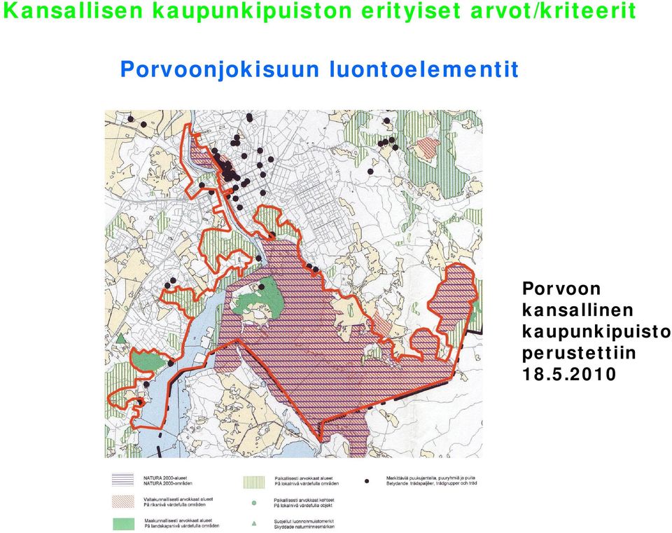 Porvoonjokisuun luontoelementit