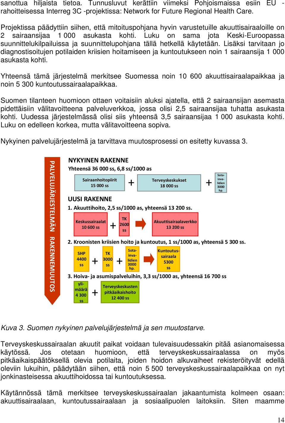 Luku on sama jota Keski-Euroopassa suunnittelukilpailuissa ja suunnittelupohjana tällä hetkellä käytetään.