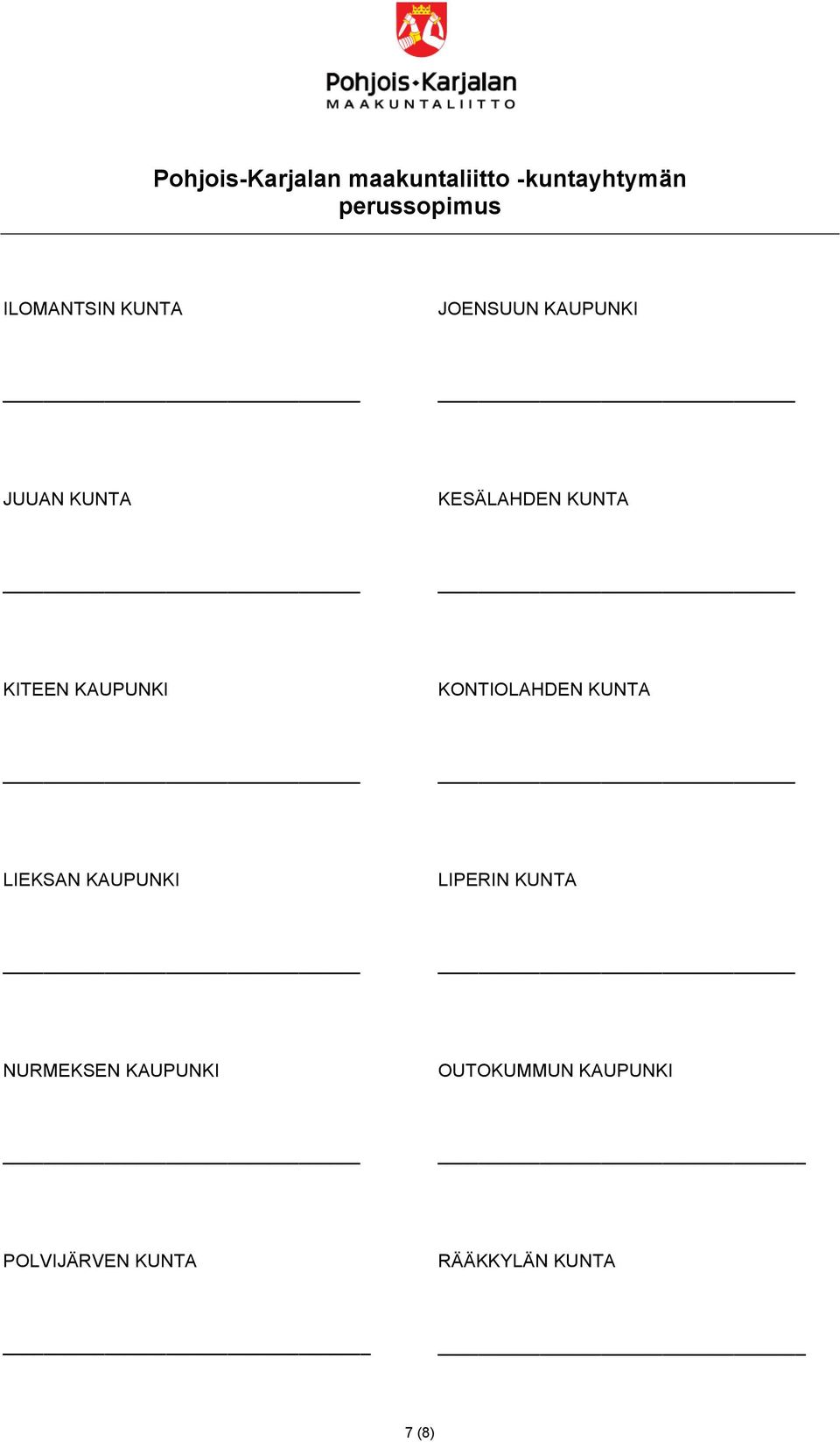 LIEKSAN KAUPUNKI LIPERIN KUNTA NURMEKSEN KAUPUNKI