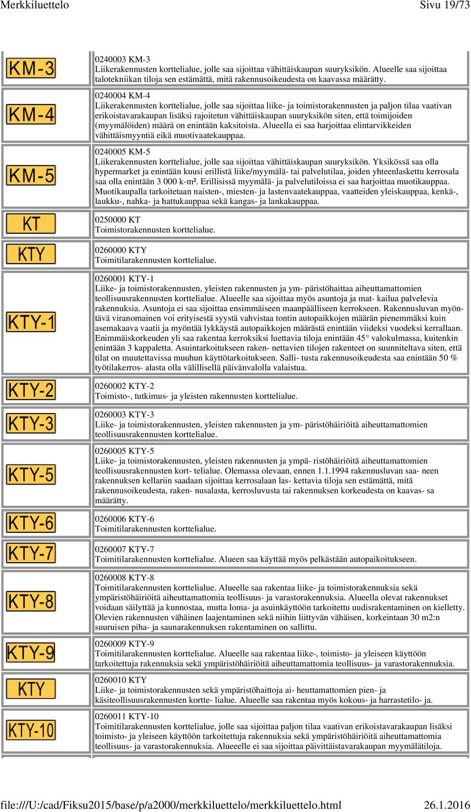 0240004 KM-4 Liikerakennusten korttelialue, jolle saa sijoittaa liike- ja toimistorakennusten ja paljon tilaa vaativan erikoistavarakaupan lisäksi rajoitetun vähittäiskaupan suuryksikön siten, että