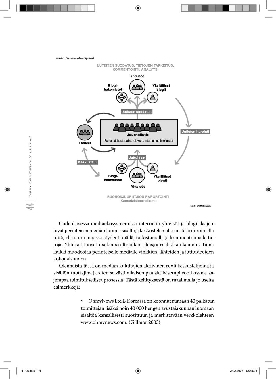 Tämä kaikki muodostaa perinteiselle medialle vinkkien, lähteiden ja juttuideoiden kokonaisuuden.
