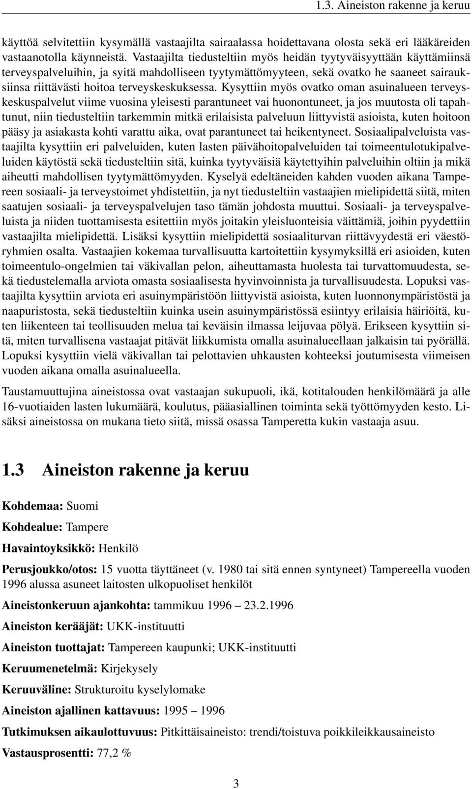 terveyskeskuksessa.