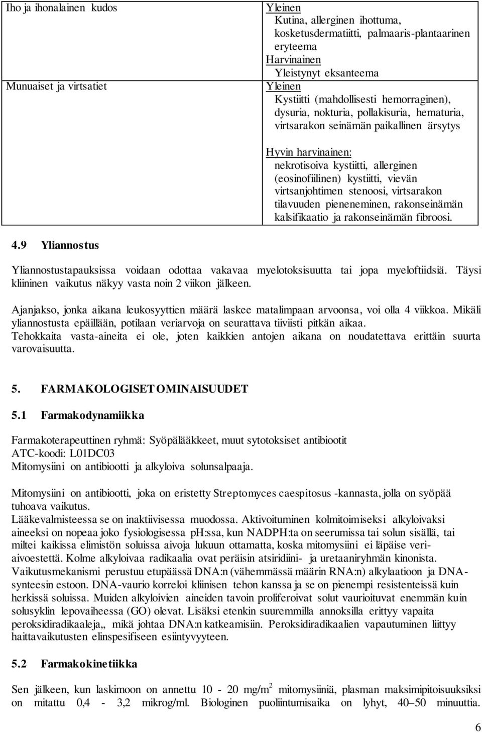 vievän virtsanjohtimen stenoosi, virtsarakon tilavuuden pieneneminen, rakonseinämän kalsifikaatio ja rakonseinämän fibroosi. 4.