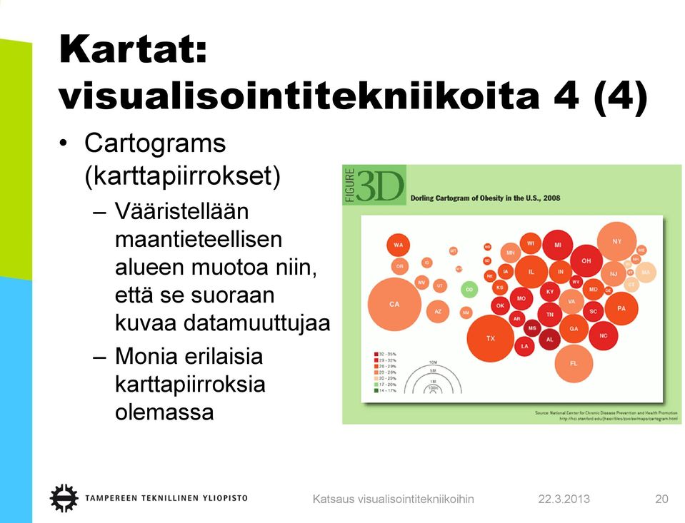 alueen muotoa niin, että se suoraan kuvaa