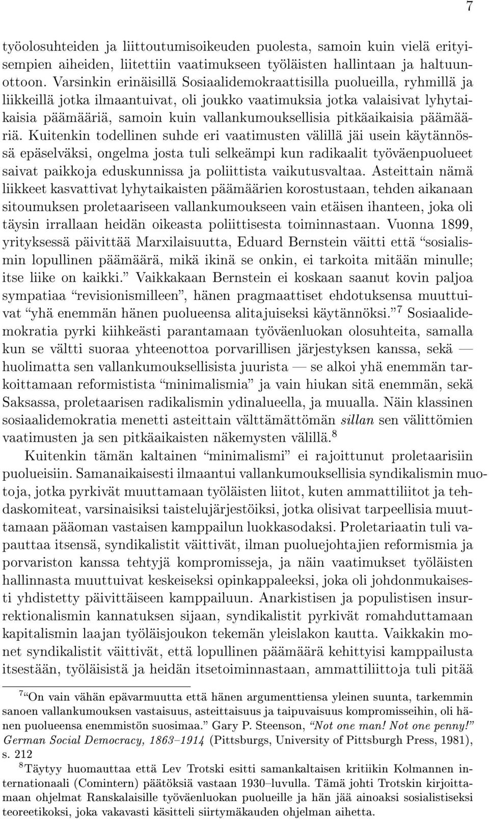 pitkäaikaisia päämääriä.