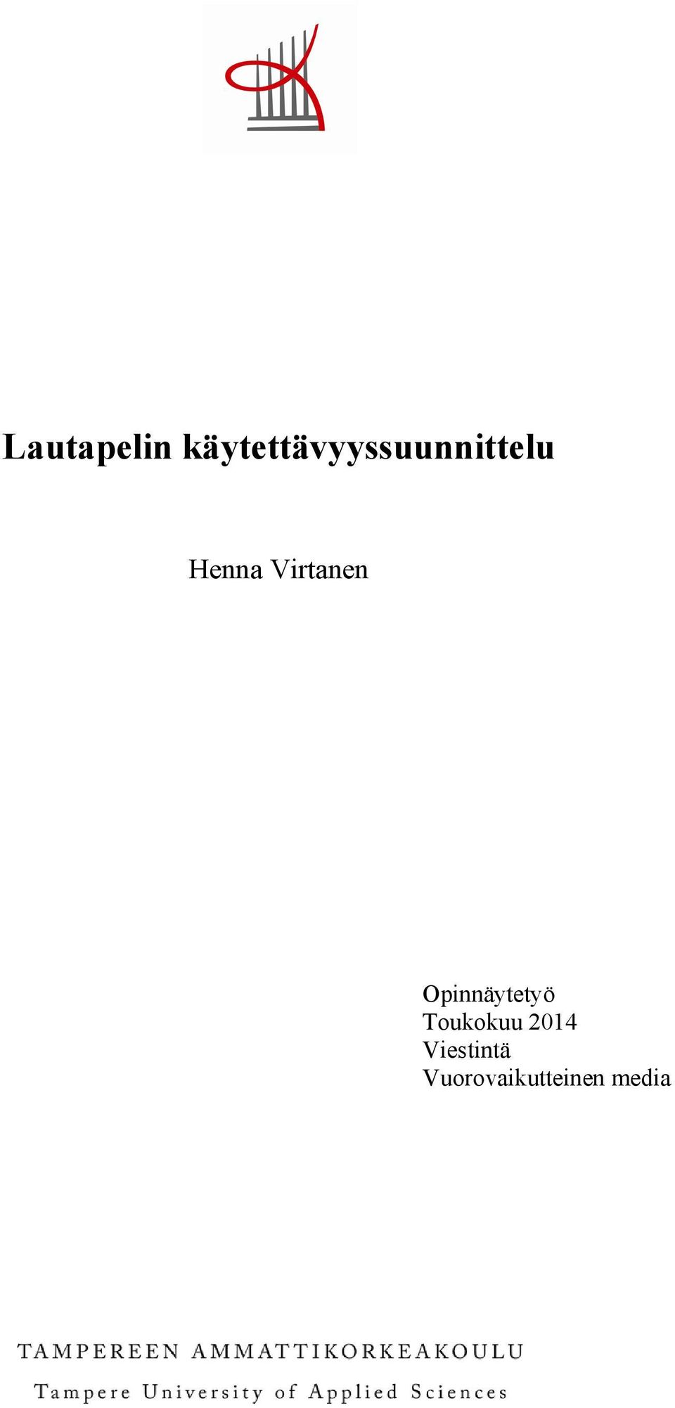 Henna Virtanen Opinnäytetyö