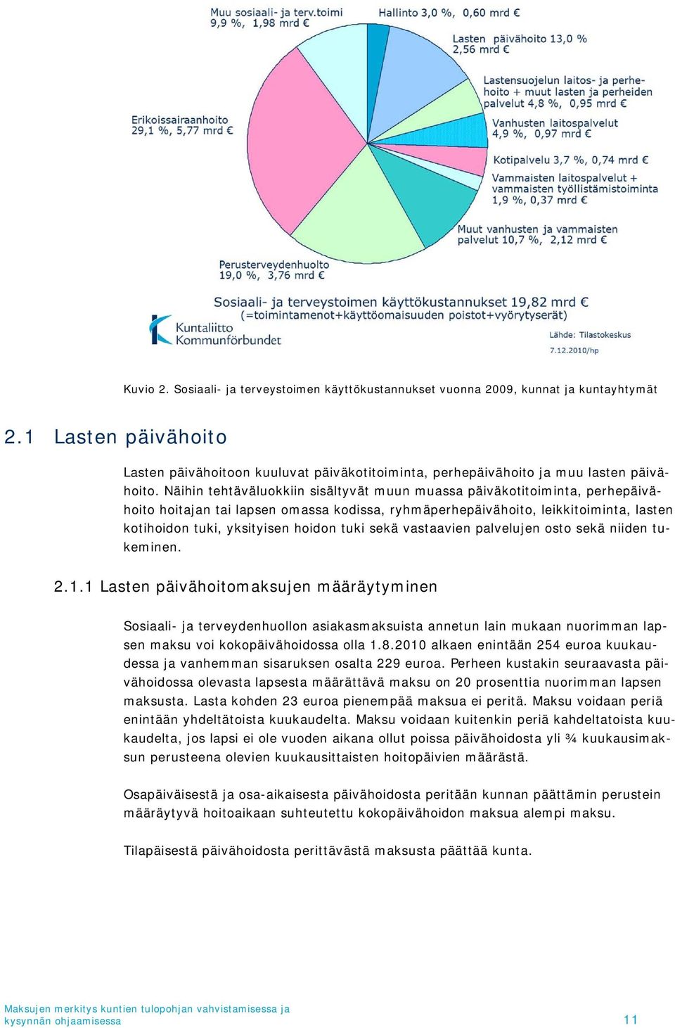 Näihin tehtäväluokkiin sisältyvät muun muassa päiväkotitoiminta, perhepäivähoito hoitajan tai lapsen omassa kodissa, ryhmäperhepäivähoito, leikkitoiminta, lasten kotihoidon tuki, yksityisen hoidon