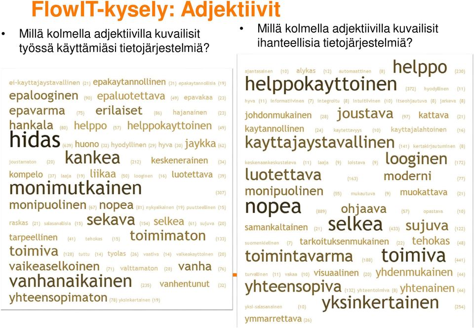 tietojärjestelmiä?