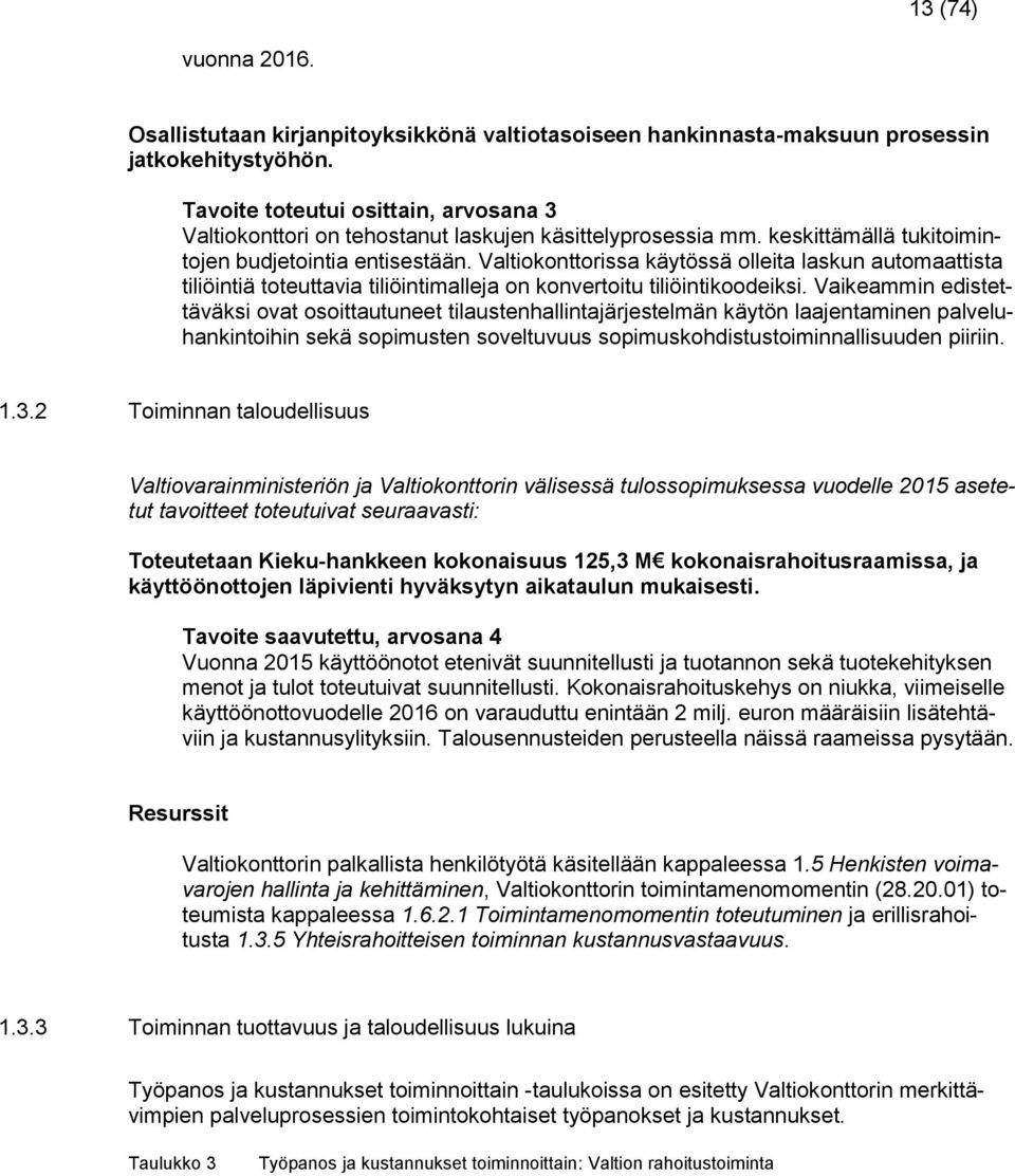 Valtiokonttorissa käytössä olleita laskun automaattista tiliöintiä toteuttavia tiliöintimalleja on konvertoitu tiliöintikoodeiksi.