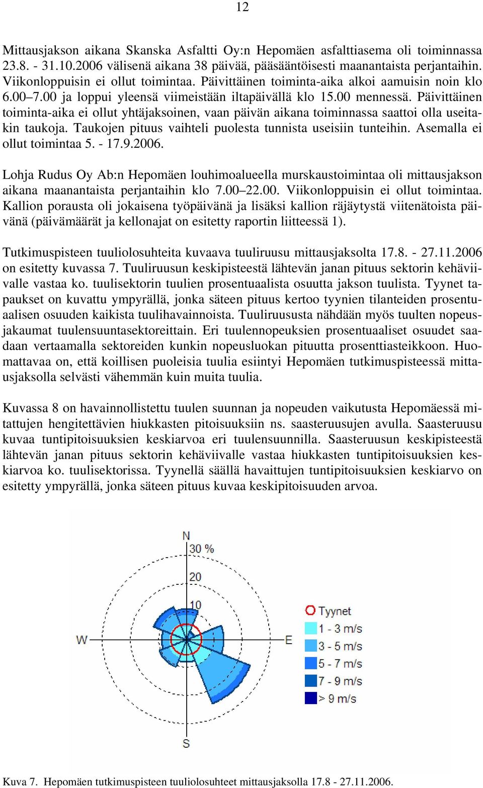 Päivittäinen toiminta-aika ei ollut yhtäjaksoinen, vaan päivän aikana toiminnassa saattoi olla useitakin taukoja. Taukojen pituus vaihteli puolesta tunnista useisiin tunteihin.