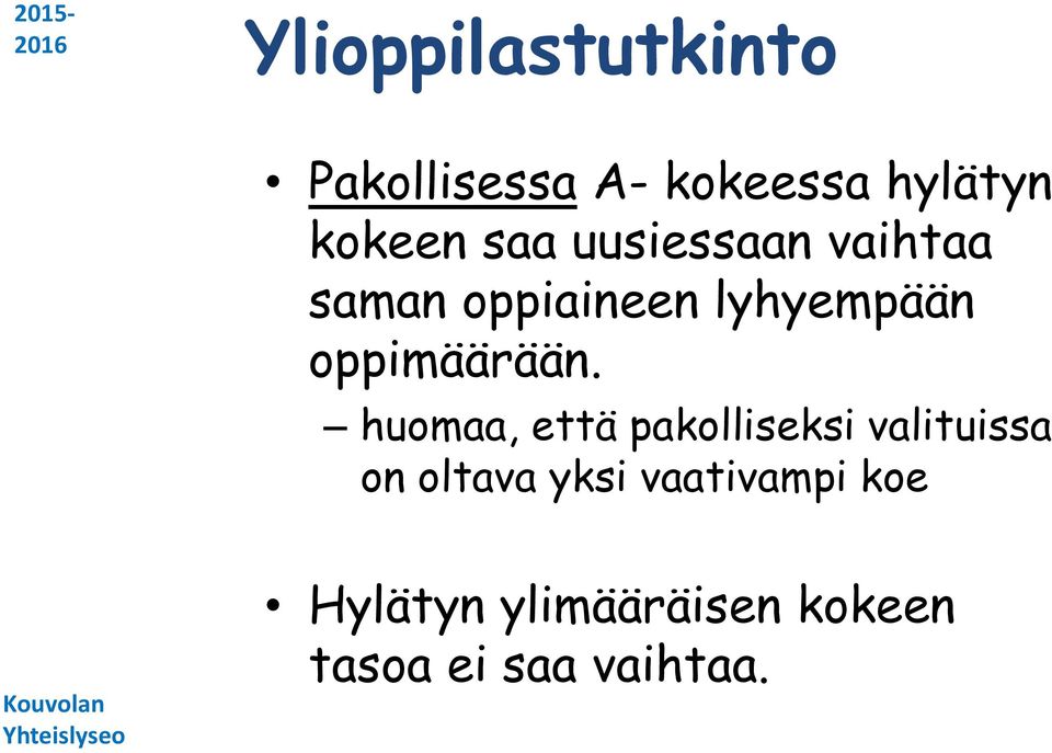 oppimäärään.