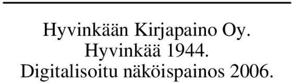 Hyvinkää 1944.