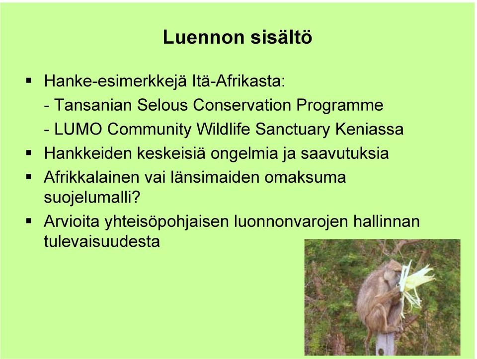 - LUMO Community Wildlife Sanctuary Keniassa!