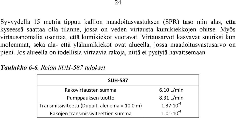 Virtausarvot kasvavat suuriksi kun molemmat, sekä ala- että yläkumikiekot ovat alueella, jossa maadoitusvastusarvo on pieni.