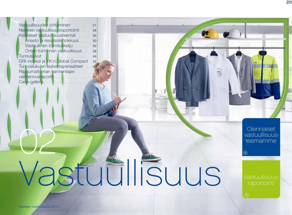 ...................... GRI-indeksi ja YK:n Global Compact Tunnuslukujen laskentaperiaatteet. Riippumattoman varmentajan varmennusraportti.